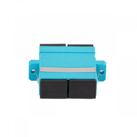 Adaptoare priza retea - Adaptor retea fibra optica cu conectori SC/UPC, Lanberg 43372, MM DUPLEX OM3, turcoaz