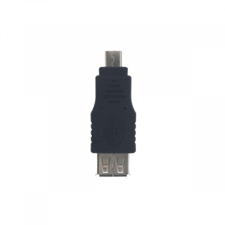 Adaptoare microUSB - Adaptor USB 2.0 mama la conector microUSB tata, negru - AUMMT