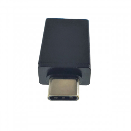 Adaptor USB 3.0 mama, Cablexpert 09545, la USB tip C tata, 32x16x8mm, negru [2]