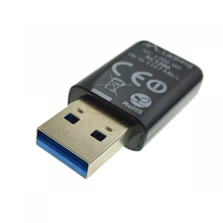 Adaptor USB 3.0 Wireless Lanberg NC-1200, 1167 Mbps, dual band, 867 Mb/s la 5 GHz si 300 Mb/s la 2.4 GHz [3]