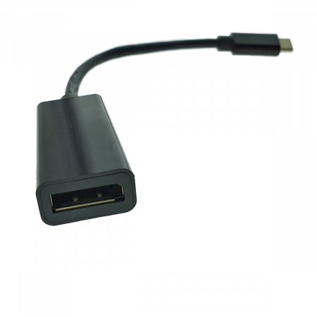 Adaptoare DisplayPort - Adaptor USB-C tata la DisplayPort mama, Cablexpert 09761, 15 cm, negru