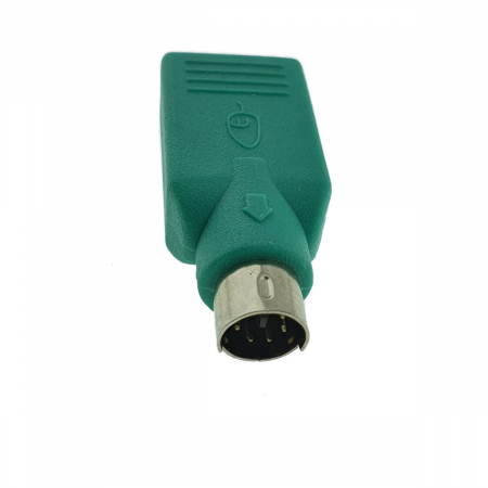 Adaptor USB tip A mama la PS2 tata, ADAPTUSB, pentru tastatura/mouse, verde [1]