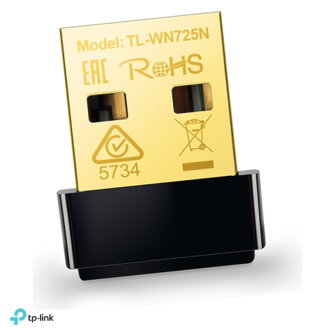 Periferice IT - Adaptor USB Wi-Fi 4 nano TP-Link TL-WN725N, N150, 2.4 GHz, USB 2.0, antena interna, 2,1 g, compatibil Windows si Linux, TL-WN725N