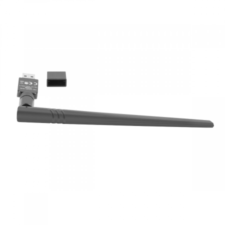 Adaptor wireless Lanberg 42157, 300 Mbps, cu antena, MIMO, USB 2.0, mini [1]
