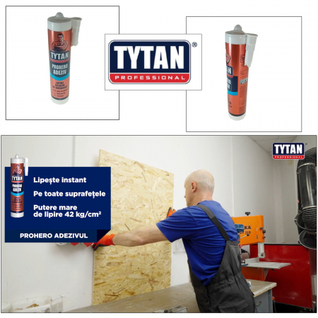 Adeziv universal Prohero Tytan Professional 19133, 290ml, alb [2]