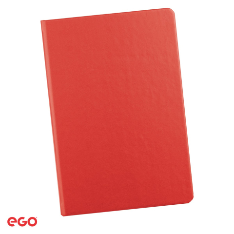Birotica papetarie - Agenda nedatata Ego Eco, A5, 16x23.5 cm, 192 pagini, hartie reciclata, rosu