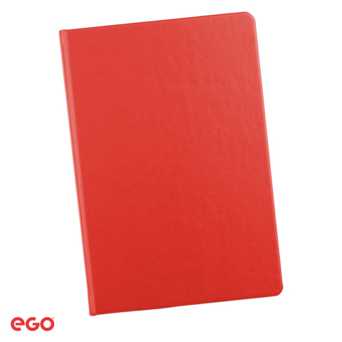 Birotica papetarie - Agenda nedatata Ego Pastel, A5, 13x21 cm, 192 pagini, rosu
