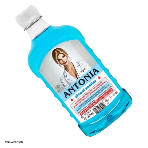 Solutii dezinfectante - Alcool sanitar 500 ml, biocid avizat pentru dezinfectia mainilor si a suprafetelor, actiune bactericida, fungicida si levuricida