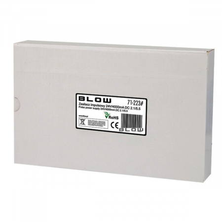 Alimentator de 24V-4A, 96W, cu mufa jack 2.1x5.5mm, cabluri alimentare de 1.1m si 1.2m, Blow 11944, negru [4]