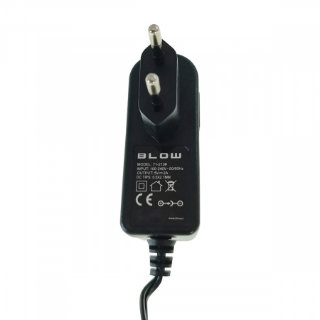 Alimentator de 5V-2A, 10W, cu mufa jack 2.1x5.5mm, Blow 11931, cablu de 1.1m, negru [3]
