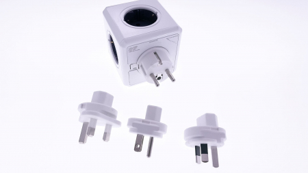 Priza Cub Allocacoc 4+4 | 4 Prize + 4 Mufe Adaptoare, Rewirable, 6A/1500W Max - DERWPC BN6061-10NO.1 [4]