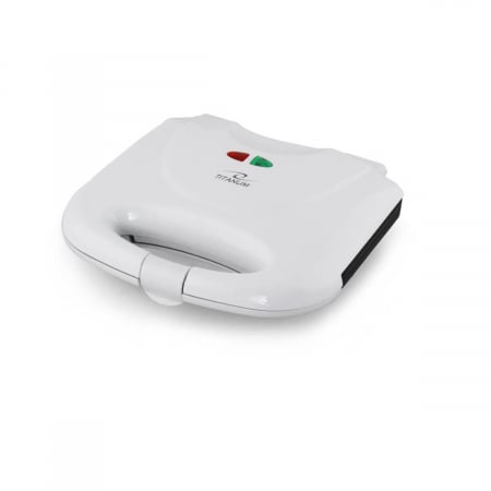 Casnice - Sandwich-Maker Esperanza, Putere 700 W, Suprafata Antiaderenta, Indicator LED, Picioare Antialunecare, Carcasa Termoizolanta, Design Modern, Alb