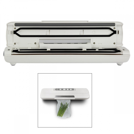 Aparat de vidat si sigilat, 110W, 3L/min, latime maxima de etansare 300mm, vidare umeda/uscata/soft, cutter si 10 pungi incluse, ES-96523, uz alimentar si general [3]