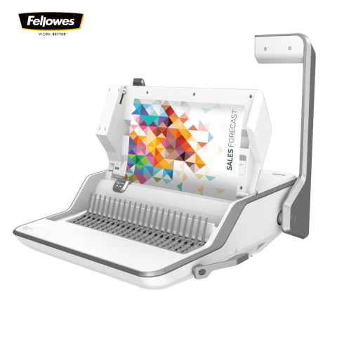 Aparat indosariat 3 in 1, Fellowes Lyra, cu inele din plastic, diametru maxim spirala 38 mm, capacitate indosariere 300 foi, perforare 20 coli, pentru birou si acasa [5]