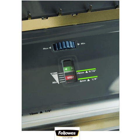 Aparat indosariat electric, Fellowes Galaxy-E Wire, cu inele metalice, diametru maxim spirala 14 mm, capacitate indosariere 120 foi, perforare 20 coli, pentru birou si arhivare profesionala [7]