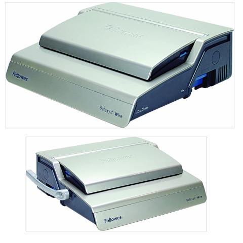 Aparat indosariat manual, Fellowes Galaxy Wire, cu inele metalice, diametru maxim spirala 14 mm, capacitate indosariere 130 foi, perforare 20 coli, pentru birou si arhivare [5]