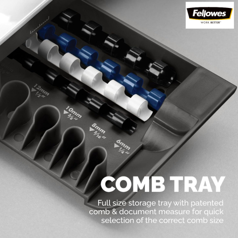 Aparat indosariat manual, Fellowes Star 150 A4, cu inele din plastic, diametru maxim spirala 18 mm, capacitate indosariere 150 foi, perforare 15 coli, pentru acasa si birou [6]