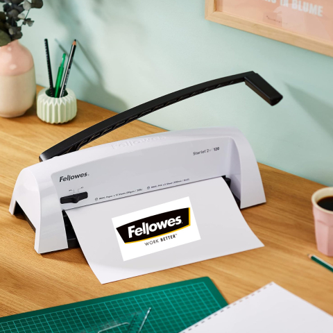Aparat indosariat manual, Fellowes Starlet 2+ A4, cu inele din plastic, diametru maxim spirala 16 mm, capacitate indosariere 120 foi, perforare 12 coli, pentru acasa si birou [6]