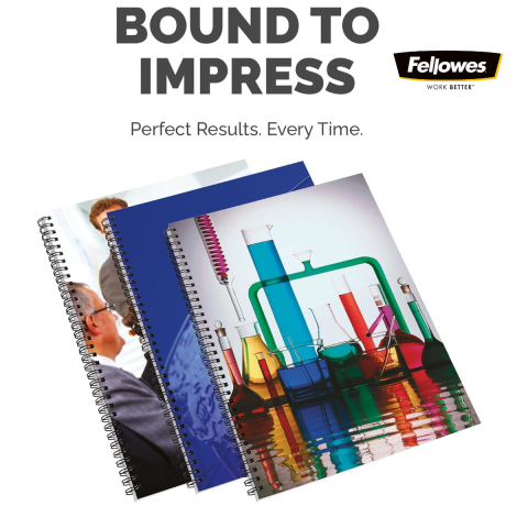 Aparat indosariat manual, Fellows Quasar Wire, cu inele metalice, diametru maxim spirala 14mm, capacitate indosariere 130 foi, perforare 15 coli, pentru birou si arhivare [5]