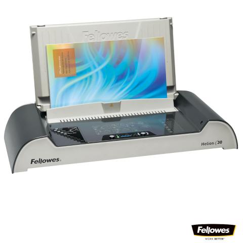 Aparate de indosariat - Aparat indosariat termic, Fellowes Helios 30, cu legare termica, grosime maxima document 30 mm, capacitate indosariere 300 foi, pentru birou si arhivare