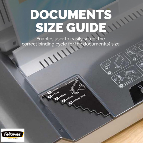 Aparat indosariat termic, Fellowes Helios 30, cu legare termica, grosime maxima document 30 mm, capacitate indosariere 300 foi, pentru birou si arhivare [4]