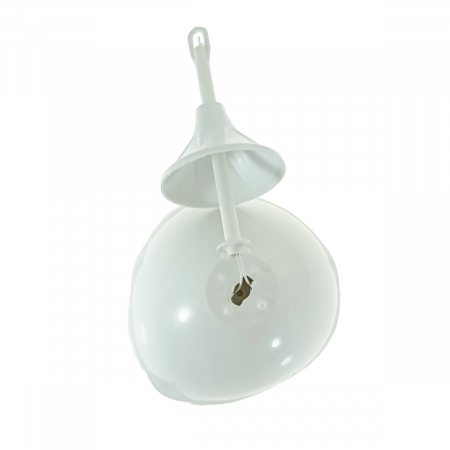 Aplica de tavan cu dulie tip E27 ceramica, cupola de 16cm, 220V, FS-40378, alba [4]