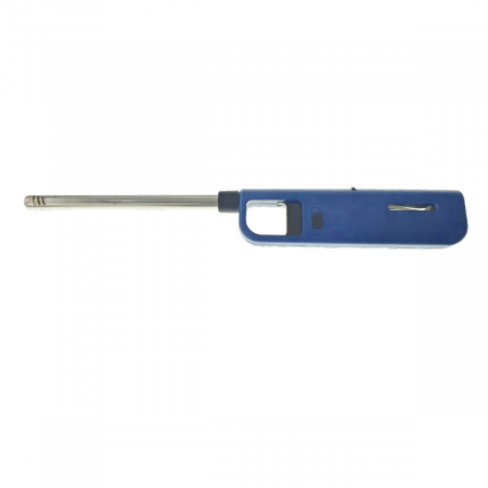 Bricolaj - Aprinzator cu gaz, cu buton reglare flacara si sistem de blocare, 268x35x16mm, albastru