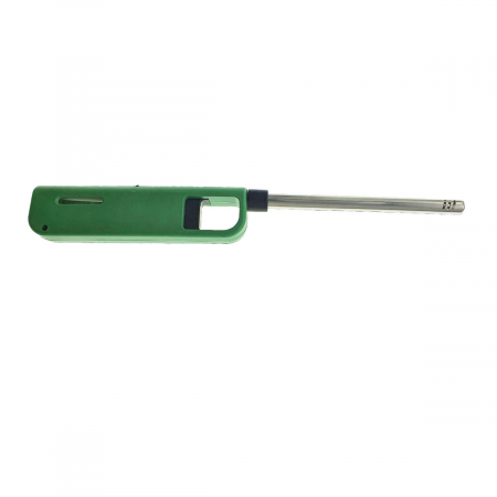 Bricolaj - Aprinzator cu gaz, cu buton reglare flacara si sistem de blocare, 268x35x16mm, verde