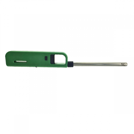 Aprinzator cu gaz, cu buton reglare flacara si sistem de blocare, 268x35x16mm, verde [2]