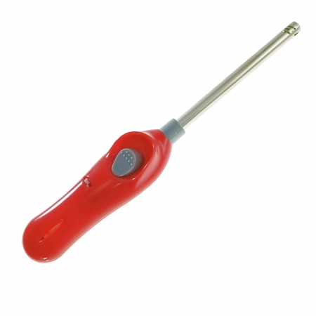 Bricolaj - Aprinzator cu gaz, FE-40797, cu reglare flacara si sistem de blocare, reincarcabil, rosu