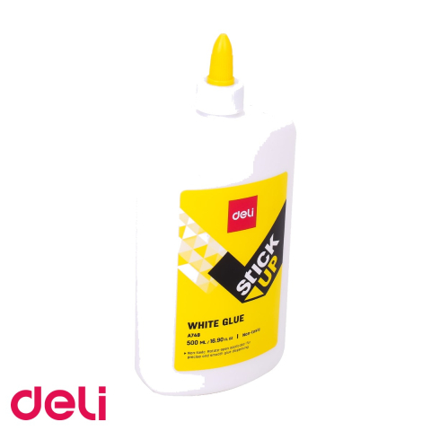 Aracet Deli 500ml, adeziv universal alb fara solventi, tub plastic cu varf subtire, pentru aplicatii creative [3]