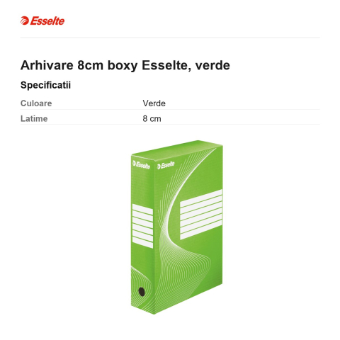 Arhivare 8cm boxy Esselte, verde [2]