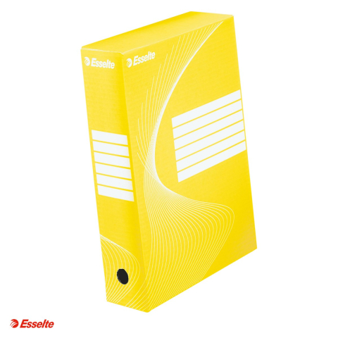 Cutii depozitare - Arhivare 8cm boxy galbena Esselte
