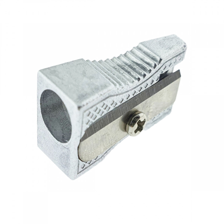 Ascutitoare creioane din aluminiu, compacta si durabila, 25x14x10 mm, argintie [4]