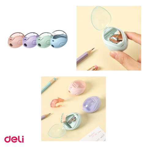 Ascutitoare Deli Container Macarons, din plastic, 48x39x32 mm [3]