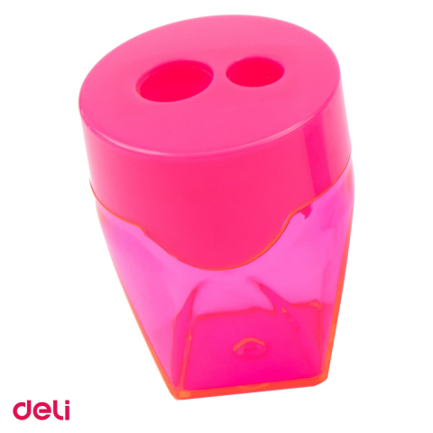 Ascutitoare Deli, din plastic, dubla container [0]