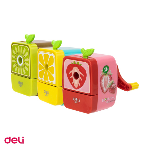Ascutitoare Deli Fixa Model Fructe, din metal+plastic [4]