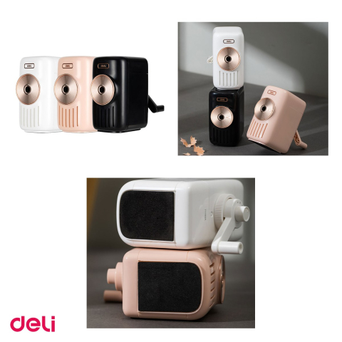 Ascutitoare Deli Fixa Model Muzicuta, din plastic, cu compartimente, reglabila [3]