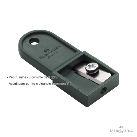 Ascutitoare Faber-Castell pentru mine de creion mecanic TK, 2 mm, cu container [1]