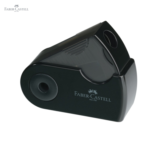 Ascutitoare simpla Faber-Castell Sleeve-Mini Harmony 2024, cu container si capac mobil din plastic, forma ergonomica [4]