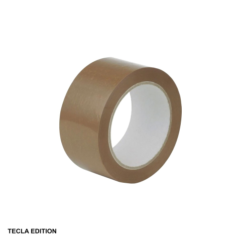 Benzi adezive - Banda adeziva acrilica maro Tecla Edition, 48mm x 60m, pentru ambalare si sigilare colete