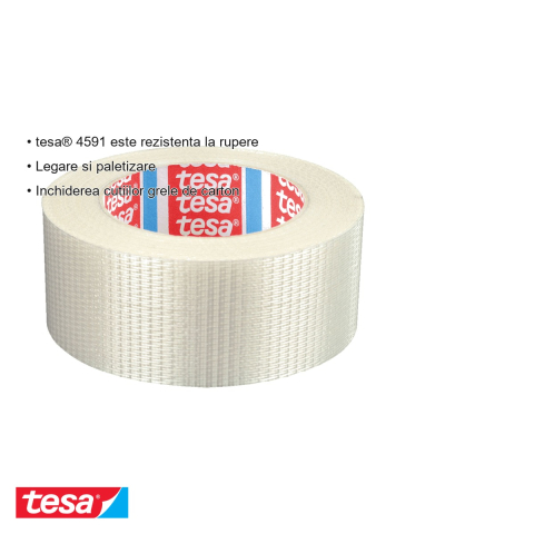 BANDA ADEZIVA CU INSERTIE BIDIRECTIONALA 50M*50MM TESA [2]
