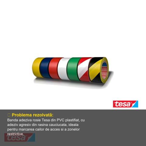 BANDA ADEZIVA MARCARE ROSIE 33M 50MM TESA [3]