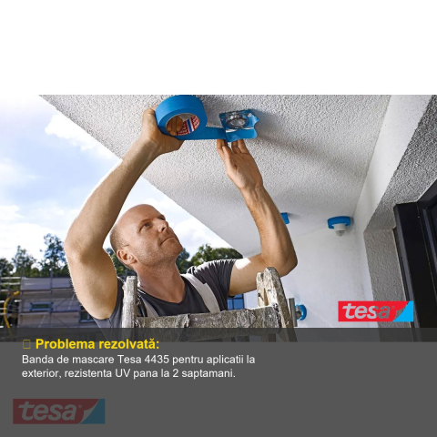 BANDA ADEZIVA MASCARE PP EXTERIOR 50M*25MM ALBASTRA TESA [3]