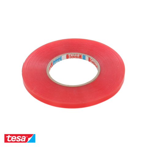 Bricolaj - Banda adeziva dublu fata transparenta Tesa Fix, suport PET acrilic, rezistenta UV, 50m x 9mm