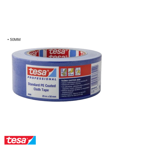 BANDA ADEZIVA TEXTILA ALBASTRA 25M*50MM TESA [2]