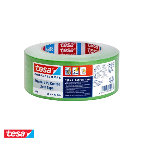 Adezivi si benzi adezive - BANDA ADEZIVA TEXTILA VERDE 25M*50MM TESA