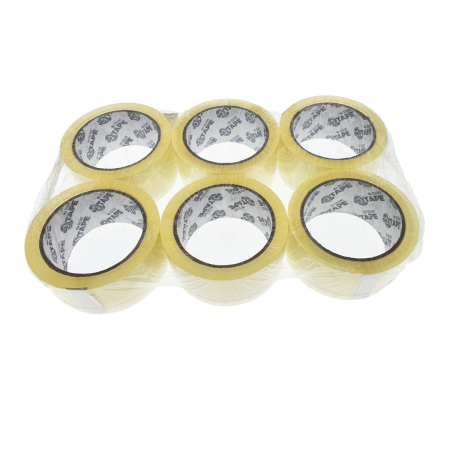 Banda adeziva tip scotch, 48 mm x 66 m, silentioasa, Be Tape Silent, solvent, transparenta [5]