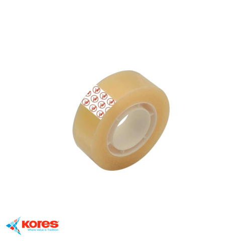 Ambalaj birou - Banda adeziva transparenta Kores, 19mm x 33m, lipire rezistenta pentru birou si uz general