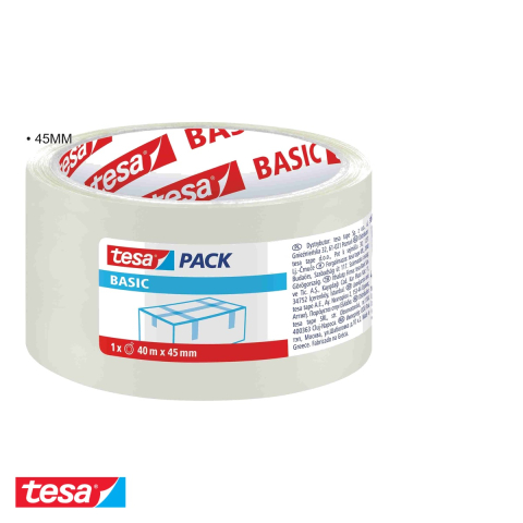 BANDA ADEZIVA TRANSPARENTA 40M 45MM ACRIL TESA [2]